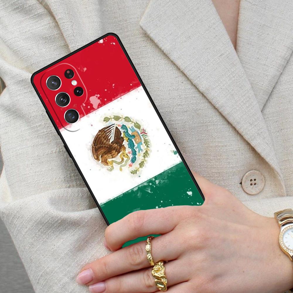 Mexico Flag SOFT Cell Phone Case for Samsung Galaxy S26 Ultra S25 S24 S23 S22 S21 S20 Note10 Cover