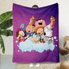 Kawaii Cartoon Familys Guys Printed Blanket Picnic Blankets Warm Blanket Soft And Comfortable Blanket Home Travel Birthday