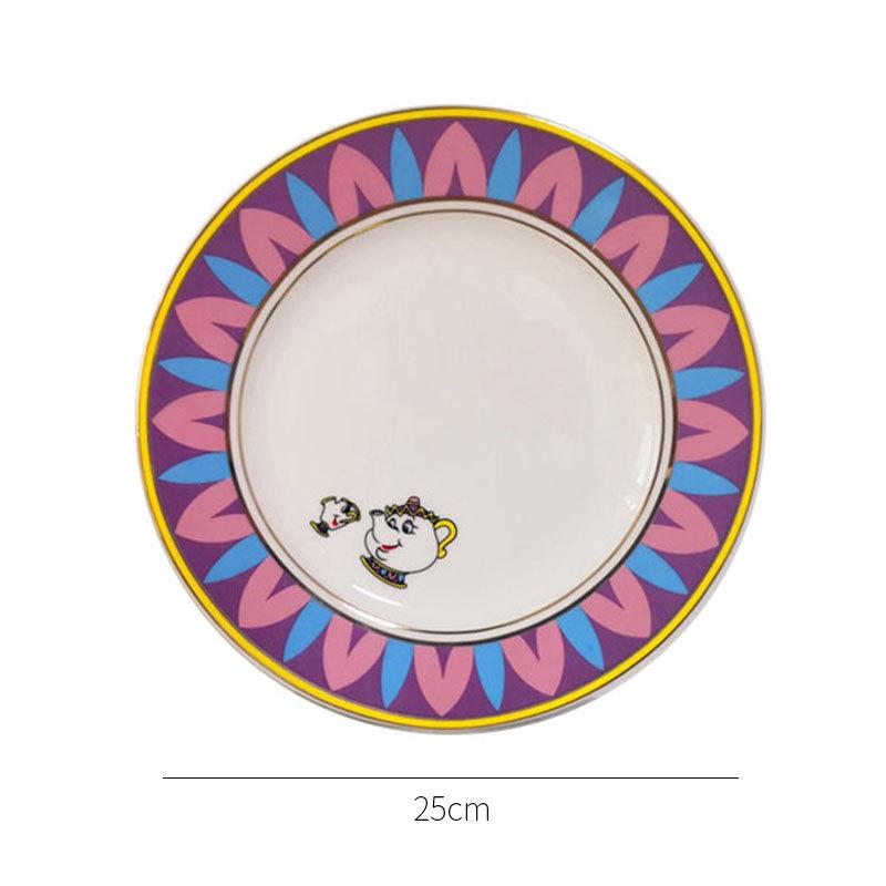 Disney Teekanne Niedliche Cartoon-Schönheit und das Biest Kaffeekannen Tasse Mrs. Potts Chip Tasse Teetasse Kannen Ein Teegeschirr Dropshipping