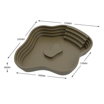 New Plastic Turtle Water Basin Multi-size Double-sided Use Reptile Bathtub Stepped Design Frog Bathing Basin Reptile Habitat