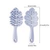 Șampon din silicon în formă de frunze Cap de perie Masaj pentru scalp Pieptene de păr moale Perie de baie cu mâner lung Instrument de curățare pentru masaj corporal cadou