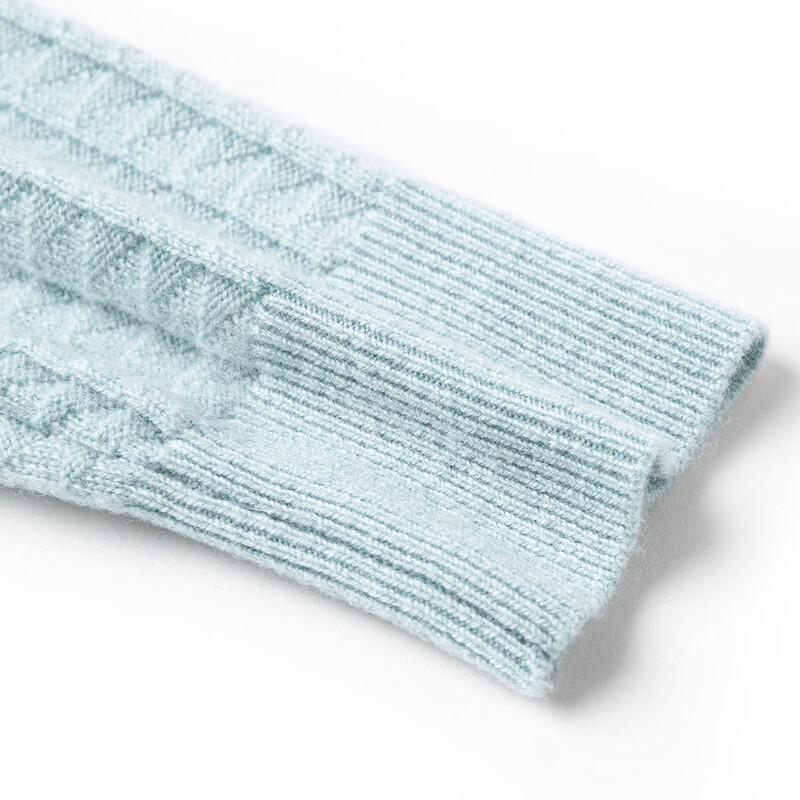 TUHUANG Women's Pure Wool High-Neck Pullover Sweater