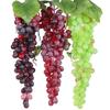 Realistic Artificial Grapes Bunches Decorative Simulation Artificial Faux Fruits Green Grass Fake Grape Bundles