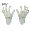 Retro Style Horror Ornaments 1 Pair Halloween Skeleton Hands, Realistic Plastic Zombie Life Atmospheric Bar Decor Items Size Severed Fake Hands