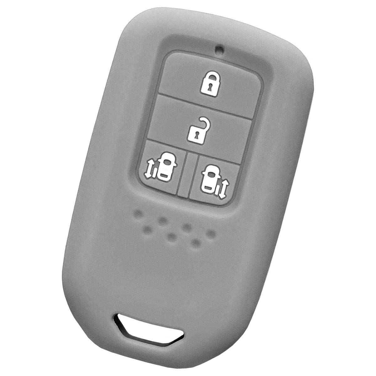 

[ИКТ] Силиконовый чехол для смарт-ключа для автомобилей Honda, Для кнопок-слайдеров с обеих сторон, серый