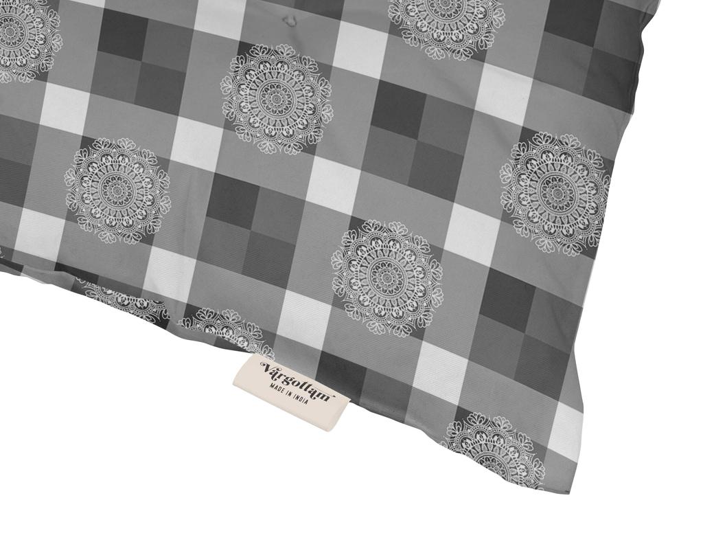 Vargottam Indoor Outdoor Tufted Printed Square Seat Patio Cushion Set Of 2 Water Resistant Patio Furniture Seat Cushion 19,inches, Purple |