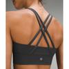 Lululemon Energy Longline Bra  MeDium Support  B D Cups Graphite Grey