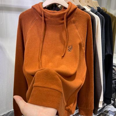 Large Size Padded Sweater Women Fall Winter Hooded Warm Inner Long-sleeved Double-sided Velvet Bottoming Shirt Tops