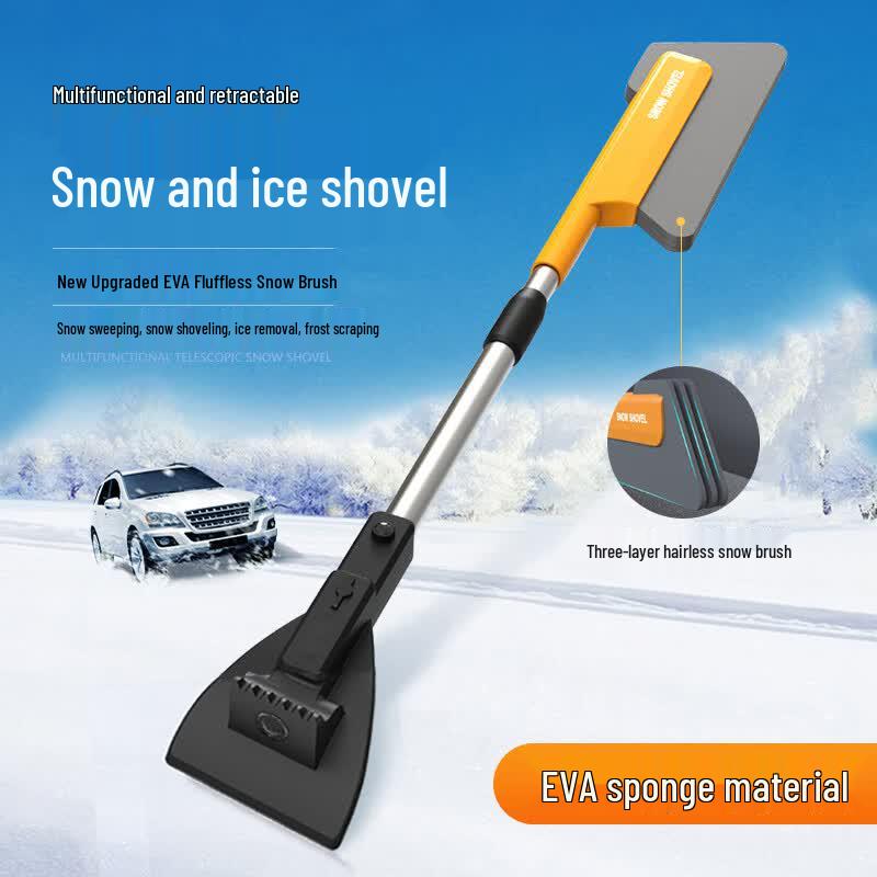 Digalun Multi-Function Retractable Car Snow Shovel & Ice Scraper