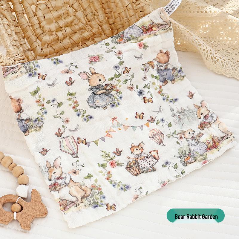 Summer Infant Face Wash & Bib: Six-Layer Gauze Baby Towel