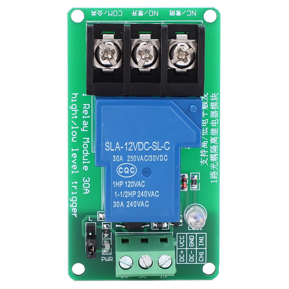 Module Relais 1 Canal avec Isolation Optocoupleur Support Déclenchement Haut et Bas 30A
