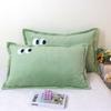 Pillowcase Milk Fiber Embroidery 48x74cm Winter Warm Soft Comfortable Fluffy Plain Home Household Textile Pillow Cover Couples