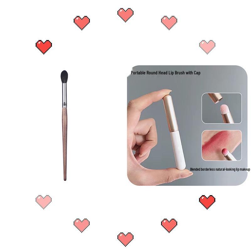 Flame Blending Brush - Fine Soft Bristles for Highlight, Contour, Blush - Single Pack