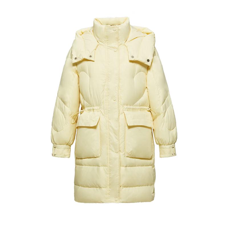 Shetu Women's Classic Mid-Length Hooded Down Jacket