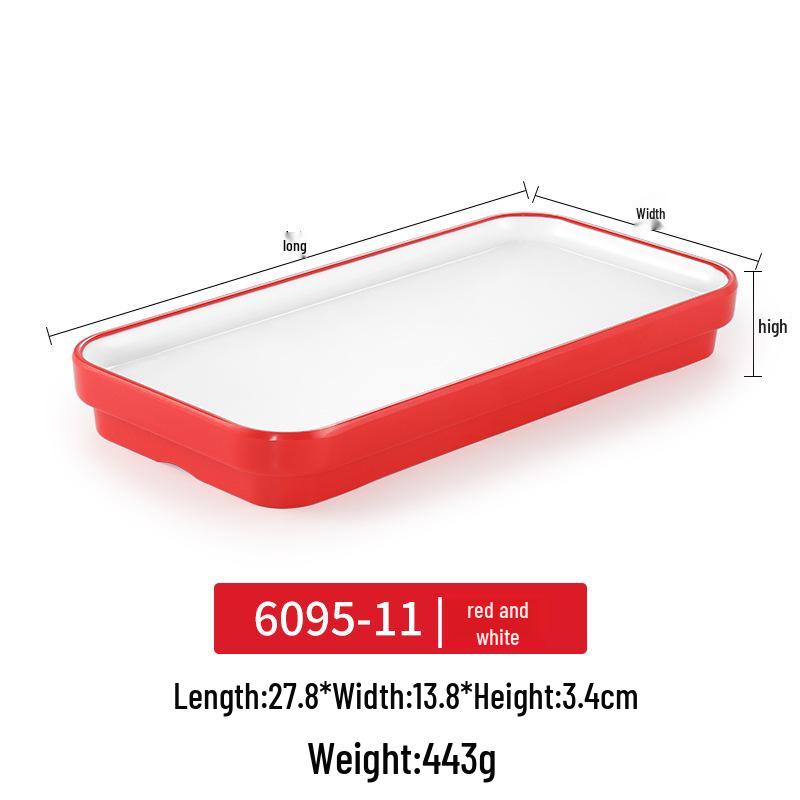Melamine Rectangular Plastic Tray for Hot Pot & Sushi