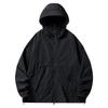 Spring Autumn Solid Loose Casual Sunscreen Coat Male Long Sleeve Simple All-match Hooded Cardigan Jacket Top Men