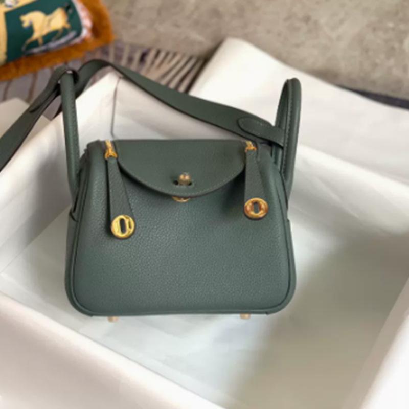 

Мини-сумка Lindy из натуральной кожи - модная сумка через плечо из коровьей кожи Togo