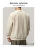 2025 A/W Men's Heavyweight Crewneck Sweatshirt: Trendy, Embroidered, Loose-fit, Versatile Casual Sportswear