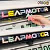For Leapmotor T03 Trunk Letter Emblem Sticker Colorful Matte Black Car Logo Decal
