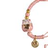 Design Multi-color Ceramic Chinese Style Bracelet Women Bracelet Couple Hand Rope Braided Bracelet