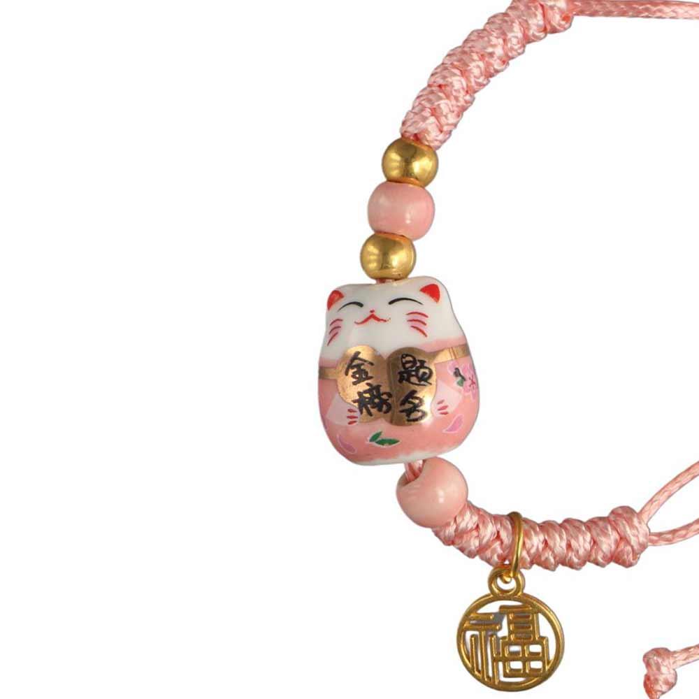 Design Multi-color Ceramic Chinese Style Bracelet Women Bracelet Couple Hand Rope Braided Bracelet