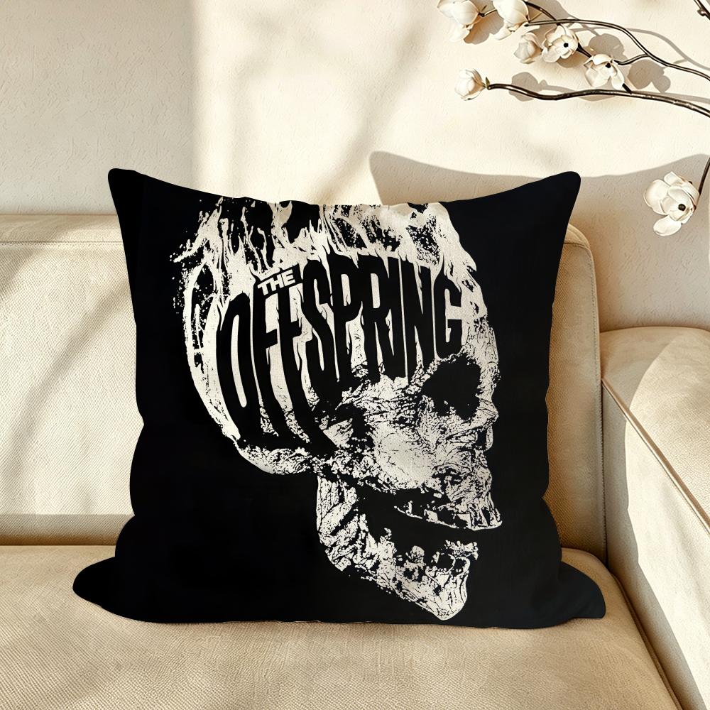 Band TTheOOffspring Cushion Cover Pillow Case Antidustmite Pillowcase Silky Short Plush Sofa Cushion Cover hot