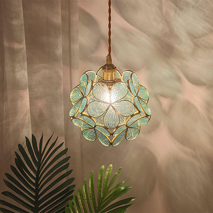 Postmodern Japanese Nordic Petal Chandelier - Luxury Copper Bedroom & Living Room Lamp