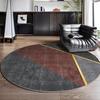 Modern Geometric Circular Carpet Luxury Office Chair Floor Mat for Spacious Living Room Sofa Carpet Home Decoration