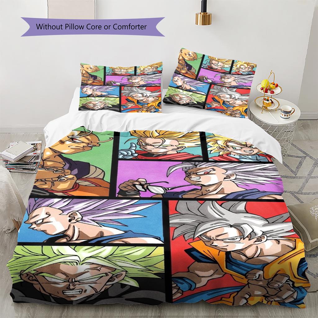 Set Copripiumino Trapuntato con Fantasia Cartone Animato Federa Decorazione per la Casa Regalo di Compleanno (1 * copripiumino + 2 * federa, senza nucleo)