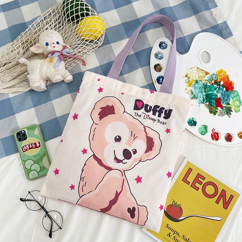 Single shoulder hand-held canvas bag Double-sided printing Class tutoring bag Leisure shopping bag