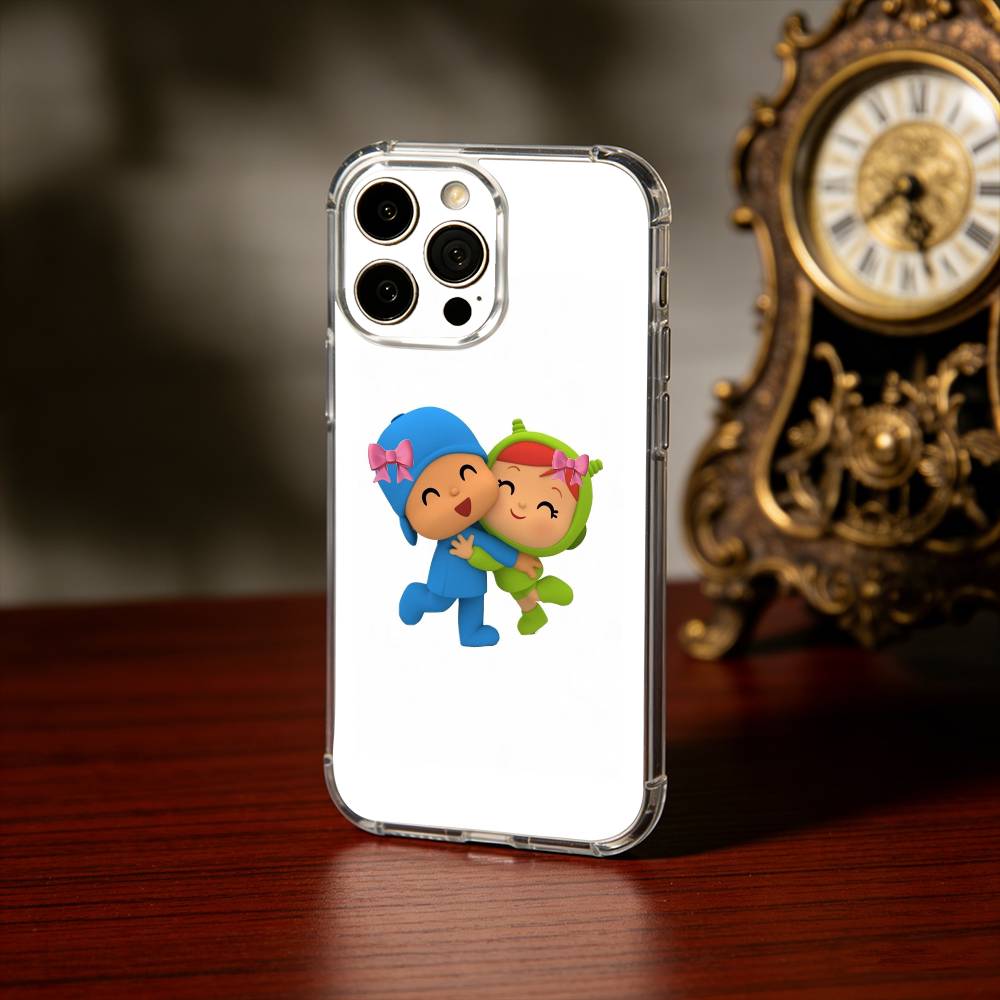 CUTE P-Pocoy-o Phone Case For iPhone 17 16 15 14 13 12 11 Mini Pro Max Plus Transparent Cover