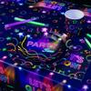 Glow In the Dark Party Supplies Neon Blacklight Tableware Set Happy Birthday Banner Balloons Neon Glow Party Retro Disco Decor