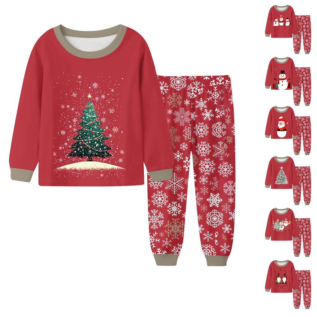 Dětský módní oblek Sukně Kulatý výstřih Top s dlouhým rukávem Kalhoty