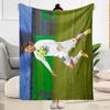 Football Player Action Blanket Soft Warm Cozy Suitable for Chair Office Picnics Four Seasons Universal Warmthful Decor Gifts For Family Or Friends