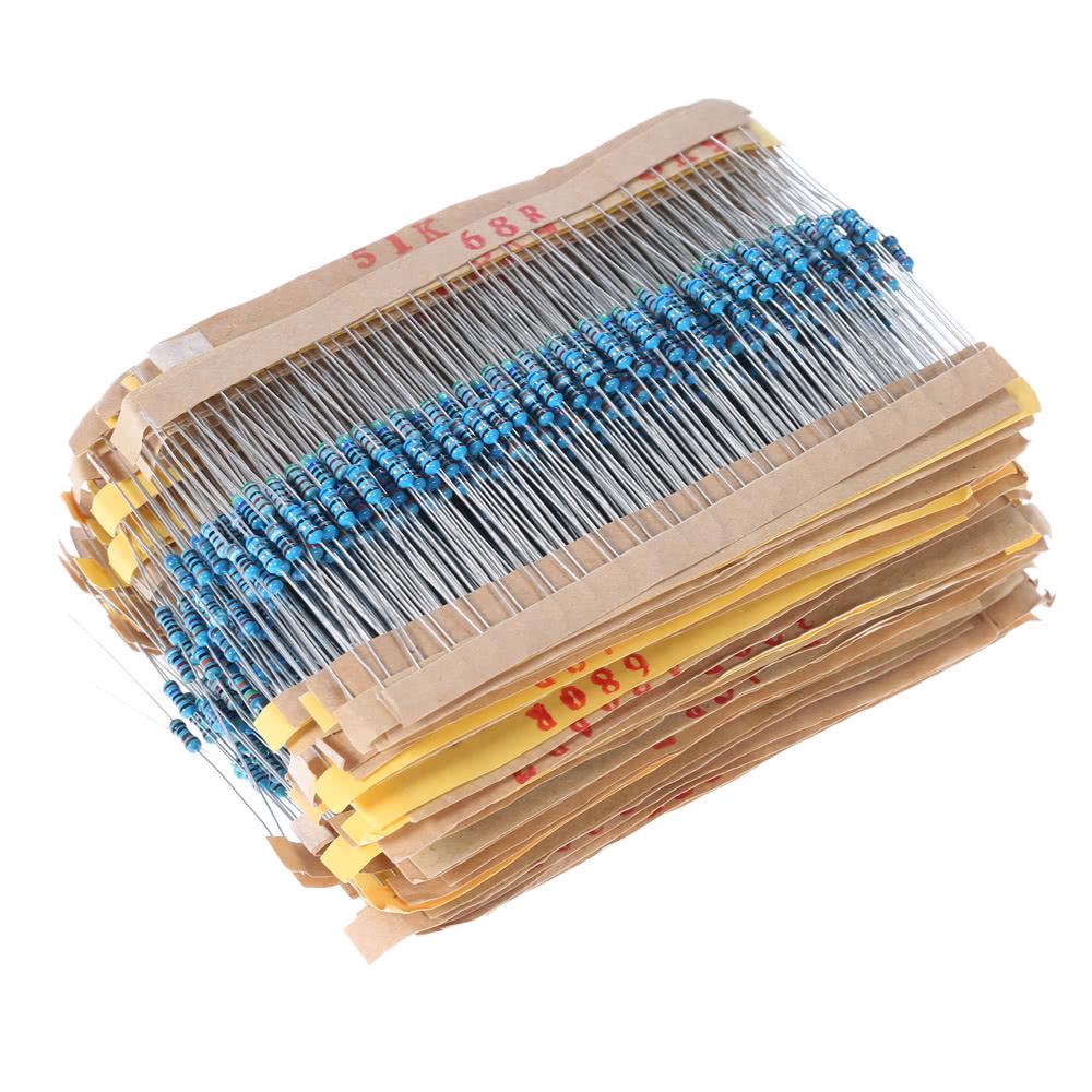 2000Pcs 100 Values 1ohm~1M 1/4w Resistance Metal Film Resistor Assortment Kit 2000Pcs 100 Values 1ohm~1M 1/4w Resistance Metal Film Resistor Assortment Kit