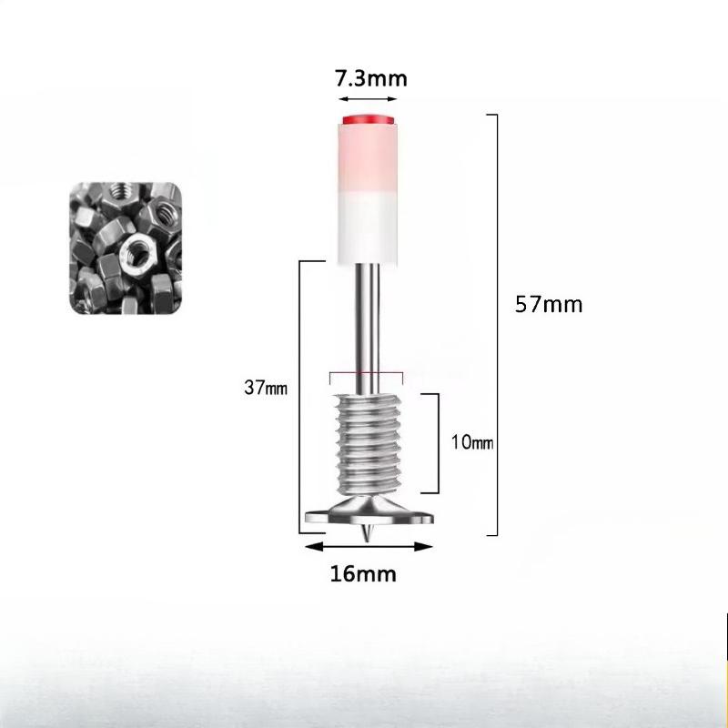 5pcs Threaded Nail Anchor Set with Nuts, Wall Fixings for Light Fixtures and Ceiling Lamps, Easy Install Expansion Screws for Home