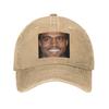 Funny Kanye West Meme Baseball Caps Snapback Washed Denim Hats Adjustable Casquette Sports Baseball Cowboy Hat for Unisex