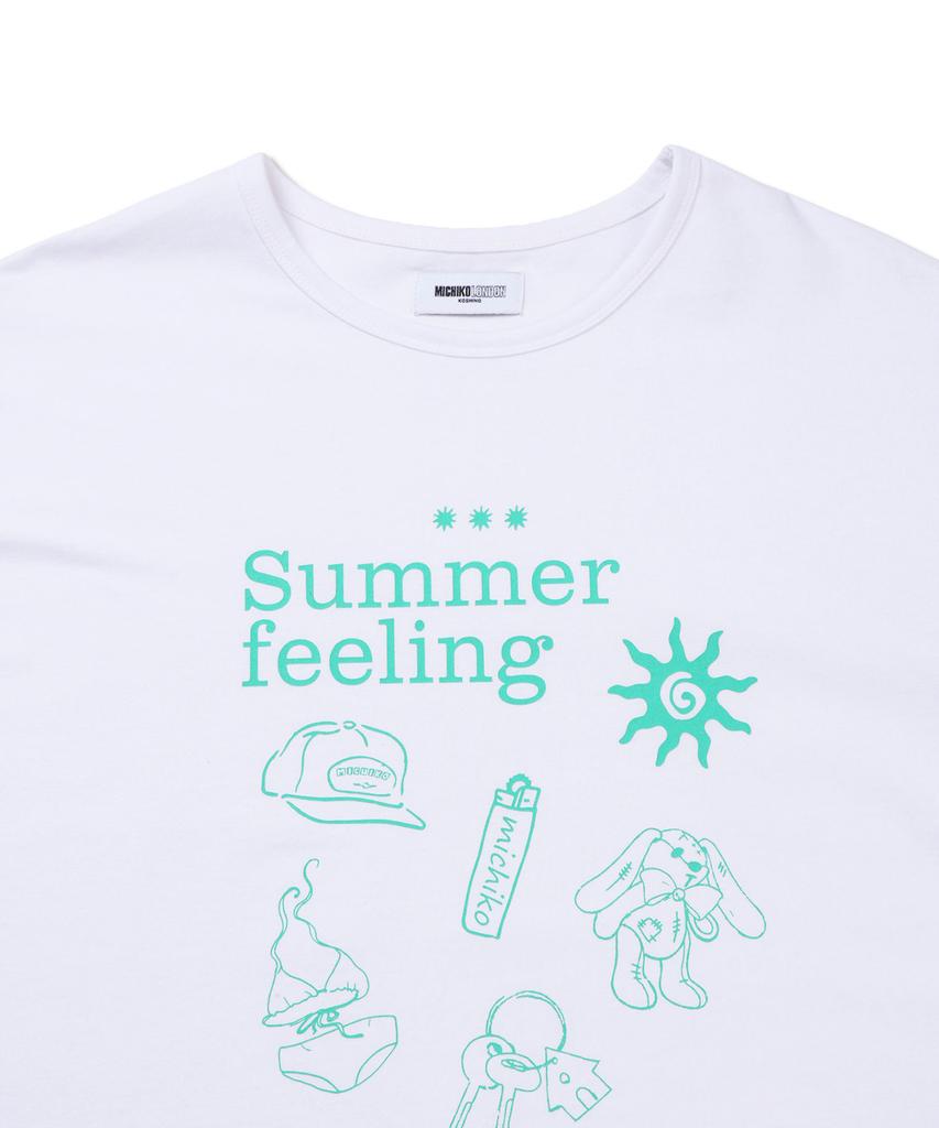 Michikoleondeonkosino Summer Feeling T-Shirt White