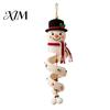 Winter Yarn Crafts for Family Christmas Spiral Crochet Kit, DIY Snowman Santa Craft Holiday Knitting Supplies Adults Handmade Hanging Ornament