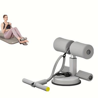 1pc Foam Abdominal Trainer with Resistance Cord, Dual Suction Cups for Crunches, Fitness Core Strength Training and Home Gym Workouts