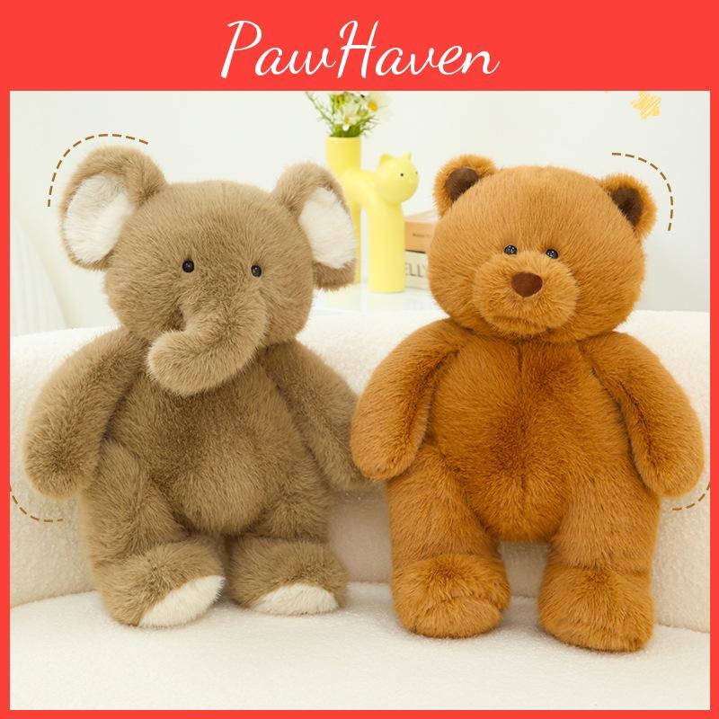 Bear Elephant Rabbit Plush Toys Cute Animal Stuffed Dolls Kids Gifts Birthday