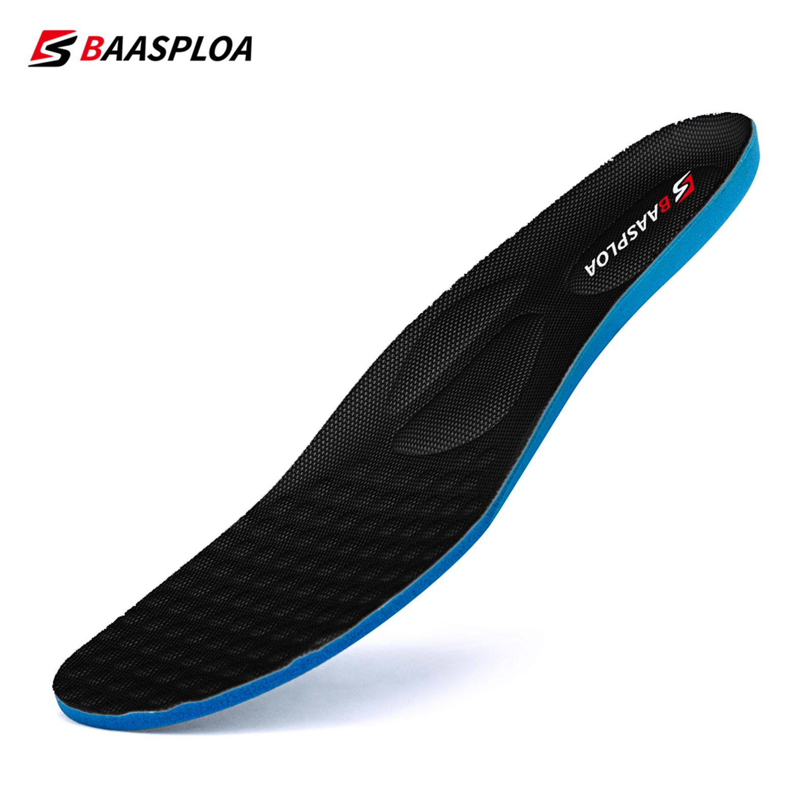 

Baasploa мужские и женские стельки дезодорант Нескользящие мягкие амортизирующие спортивные стельки для обуви дышащие энергичные хлопковые спортивные стельки
