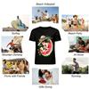 Summer Parent-Child Warm Watermelon Print Adult T-Shirt Pure Cotton T-shirt