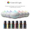 Schlafzimmer/Büro Ätherisches Öl Diffusor 550ml Holzoptik Fernbedienung Ultraschall Luftbefeuchter mit Farbwechsel LED & 6 Öl Sta