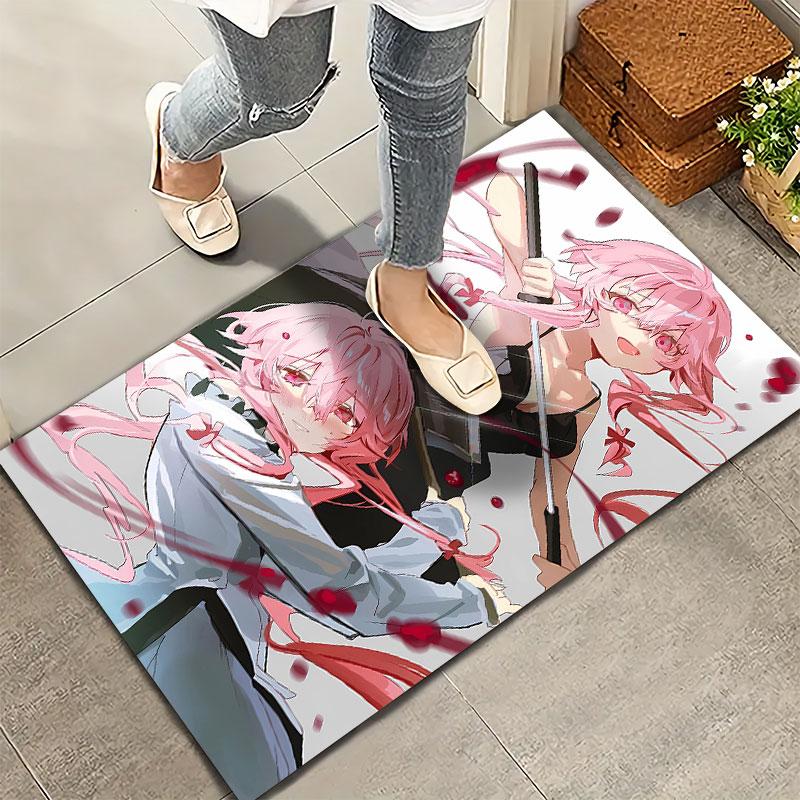 Gasai Yuno Carpet Rug For Living Room Bedroom Home Sofa Decoration Kids Play Nonslip Floor Mat