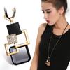 Arrivo Collane Lunghe Da Donna Moda Grigio Cristallo Girocollo Collier Femme Collane & Ciondoli Statement Accessori