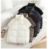 Fashion Knitted Stitching Stand-up Collar Vest Women Autumn Winter Short Warm Loose Sleeveless Ladies Waistcoat Coat