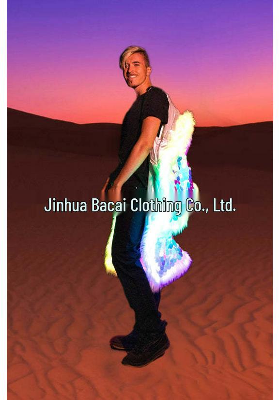 Giacca da uomo con paillettes LED per Halloween, Natale ed Eventi Cosplay