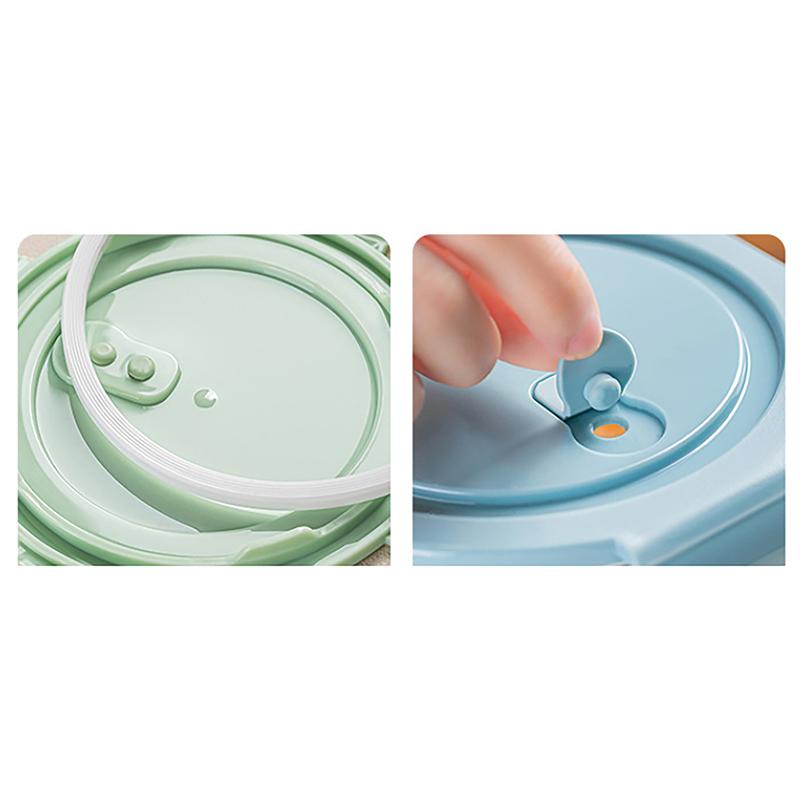 1/2/3 Fack Förtjockad Läckagesäker Mikrovågsugnssäker Matlåda Hög Borosilikatglas Bento-låda Med Lock Lufttäta Matlådor