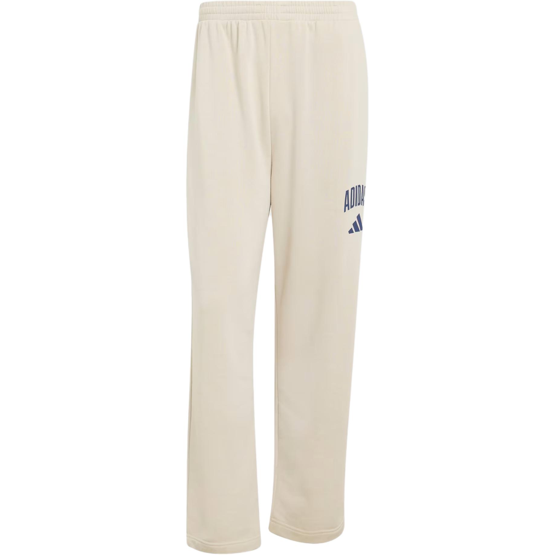 Adidas College French Terry Pants With Letter Logo Pocket Loose Fit Drawstring Knit Sports Pants Men pants KC7074 M